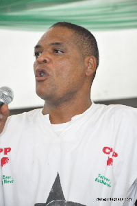 CPP flagbearer, Ivor Greenstreet