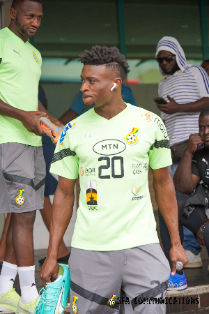 Mohammed Kudus In Black Stars Training Kit