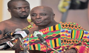 Okyehene Amoatia Ofori Panin has slammed critics who says he's unconcerned about illegal mining