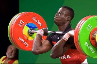 Skipper of Ghana's weightlifting team, Christian Amoah