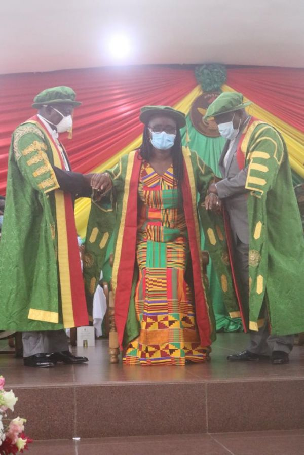 Professor Mrs. Rita Akosua Dickson is the newly-invested Vice-Chancellor