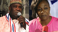 Northern Regional Chairman of the NPP, Bugri Naabu and Minister for Gender, Otiko Djaba