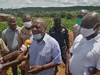 Hon. S.K. Boafo, Board Chairman, Minerals Commission with other members of the Board