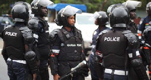 Some officers of the Ghana Police Service