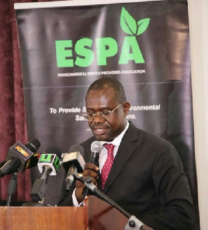 Dr. Joseph Siaw Agyepong, President of the Environmental Service Providers Association (ESPA)