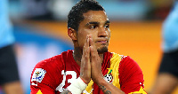 Prince Boateng scored 2 goals from 15 appearances for Ghana's Black Stars