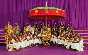 Shot Of The Asantehene And His Kingsmen 2