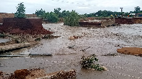 The collapsed Tinguri-Gbani bridge