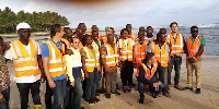 Mr. Paul Essien with others after inspection of the 20,000acres land for the project