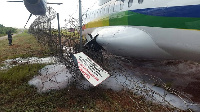 The Starbow Aircraft skidded off the tarmac during takeoff