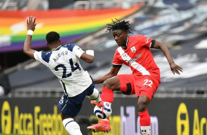 Ghanaian defender Mohammed Salisu in action on Wednesday evening