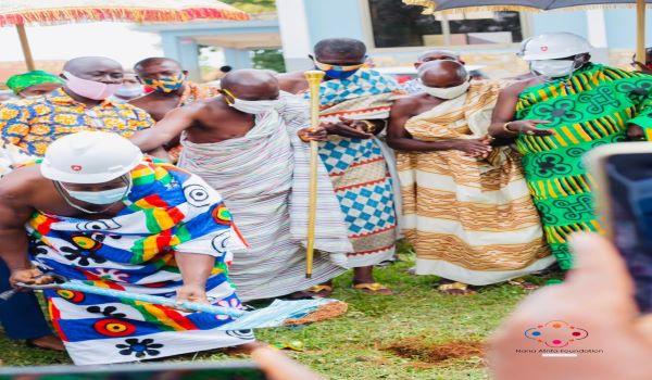 Traditional leaders at the sod cutting ceremony