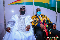 Bawumia with Bagbin during the Speaker's swearing in in January 2021