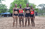 Ghana's female beach volleyball national team squad