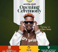 The opening ceremony will be held at the Legon Stadium on March 8