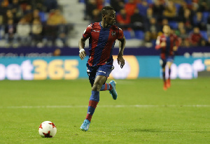 Emmanuel Boateng scored for Levante against Real Madrid