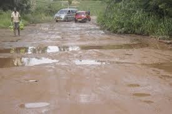 The heavy rains have destroyed most of the roads in the region