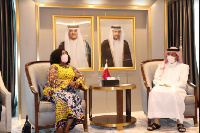 Madam Shirley Ayorkor Botchwey and Mr Mohammed bin Abdulrahman bin Jassim Al Thani