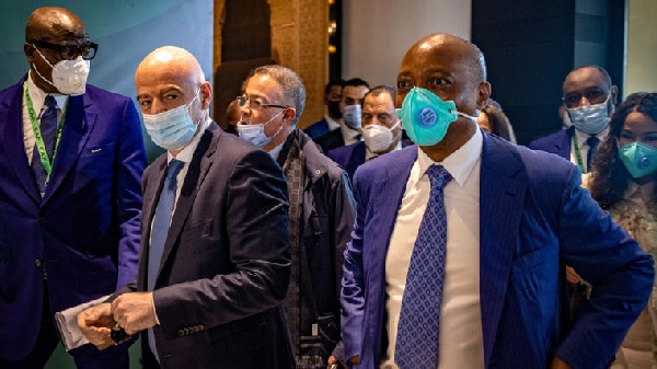 FIFA President, Gianni Infantino and CAF President, Dr. Patrice Motsepe