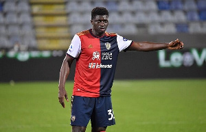 Cagliari Calcio midfielder, Alfred Duncan