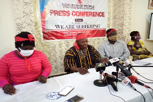 Leadership of the coalition addressing the media