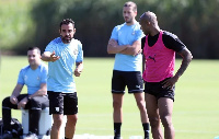 Black Stars Captain, Andre Dede Ayew and his coach Xavi Hernandez