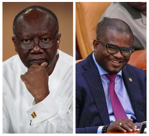 Ken Ofori-Atta, Finance Minister and dismissed Charles Adu Boahen