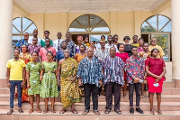 Leadership of the Fund with some of the beneficiaries in a group photo