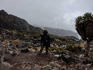 The climb up the Baranco Wall was wickedly steep