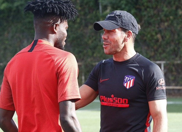 Diego Simeone and Thomas Partey