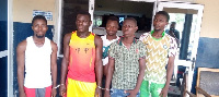 The five Benin nationals arrested