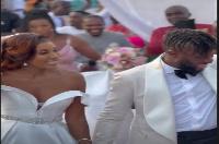 The newly wedded, Karen and singer, Fuse ODG