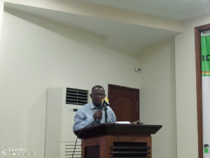 Kwesi Jonah speaking at the event