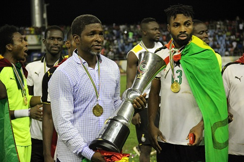 Maxwell Konadu with the trophy