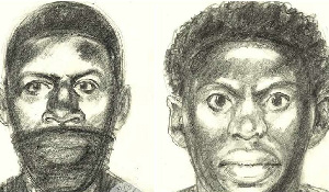 An artist's impression of the suspects