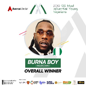 Burna Boy is 2019 Most Influential Young Nigerian