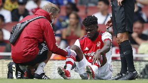 Partey suffered ankle ligament damage in their friendly defeat against Chelsea last week