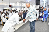 Dr. Bawumia visited Rev. Owusu Bempah's Church on Easter Sunday