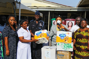 Adwoa Safo distributed items to hospitals, Police Stations, taxi and Trotro stations