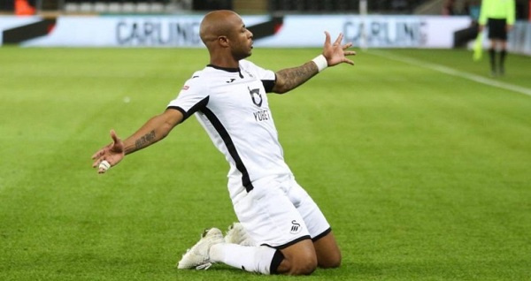 Andre Ayew was on target for the Swans