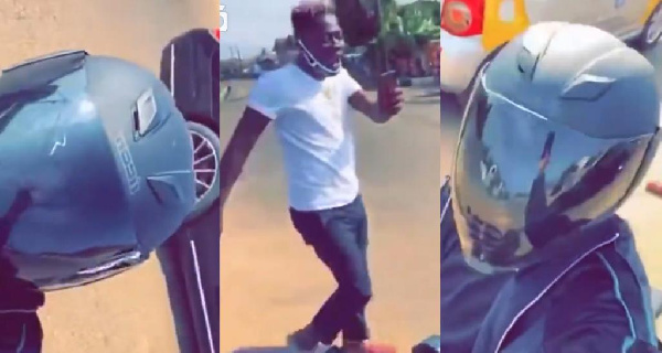 Shatta Wale met Stonebwoy in town