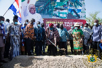 President Nana Addo Dankwa Akufo-Addo at the sod cutting ceremony