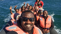 John Dumelo in South Africa