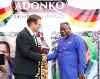 German Ambassador with Kwaku Oteng