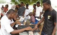 File photo: Residents undergoing the registration