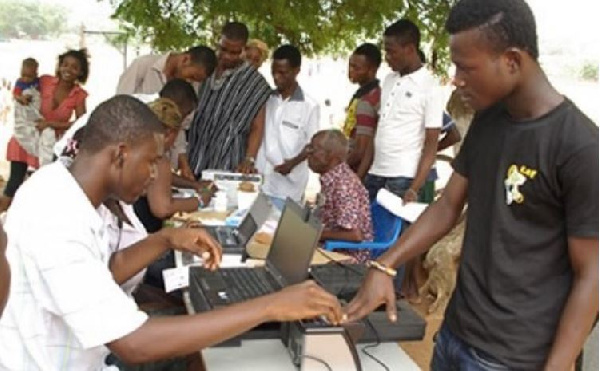 File photo: Residents undergoing the registration