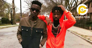 The late Junior US with Shatta Wale