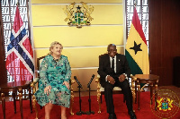 President Akufo-Addo with Norwegian Prime Minister, Erna Solberg