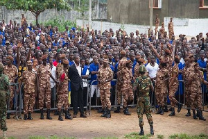 Inmates And Prisons Officers At Nsawam