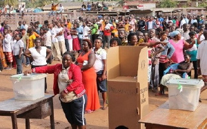 voters at a voting centre